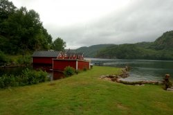 Bootshäuser bei Osestadstranda